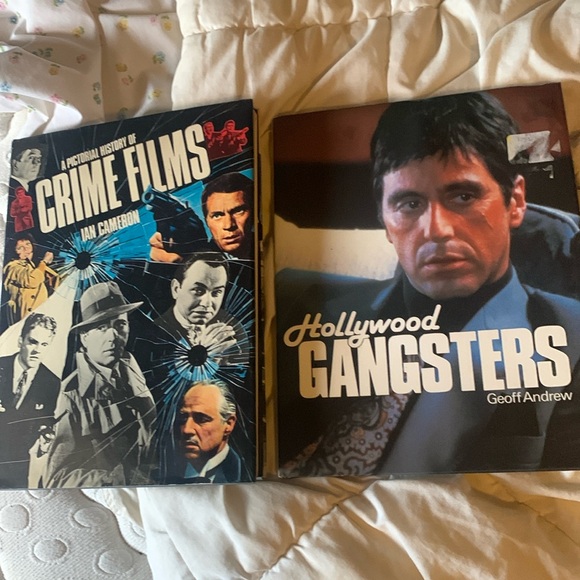 Hollywood Gangsters and A Pictorial History of Crime Films Hardcover Book Bundle - Picture 1 of 5